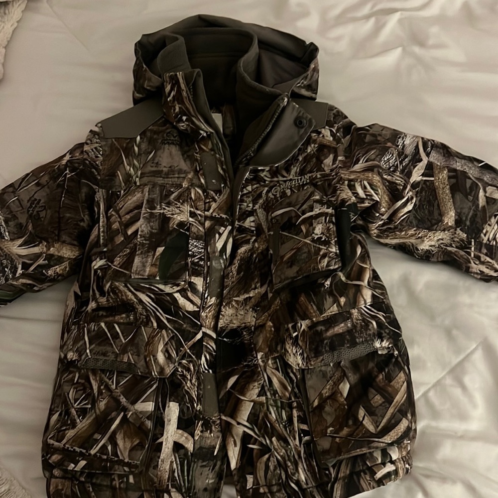 Youth Magellan Outdoors Camo Jacket With Hood Xs Excellent Condition